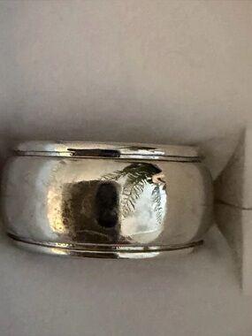 Polished Wide Silver Band Ring